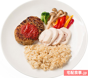 マッスルデリ-ハンバーグセット